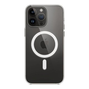 Чехол MagSafe прозрачный на iPhone 14 Pro Max